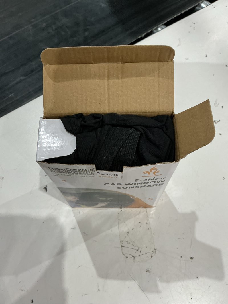 Condition photo showing Good Condition for econour car window screens for camping (pack of 2) | 100% protection from bugs, uv and mosquito net | breathable mesh baby window covers for privacy blackout (medium 16"x30") | car window accessories