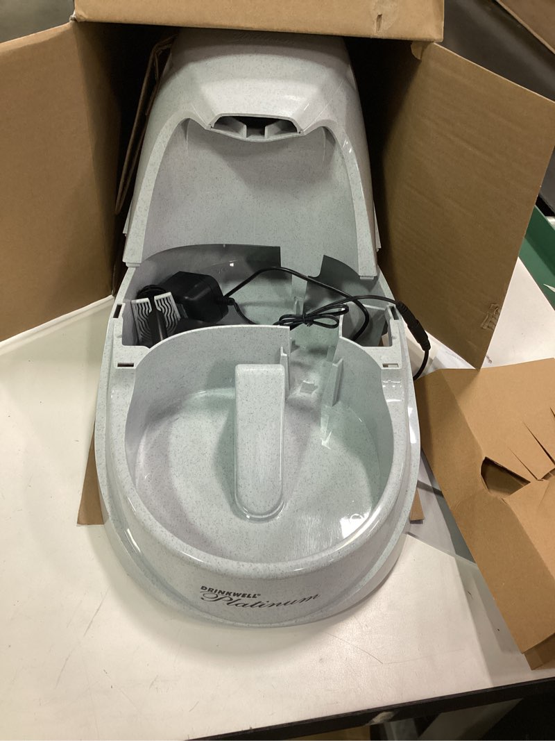 Condition photo showing Good Condition for PetSafe Drinkwell Platinum Dog and Cat Water Fountain, Automatic Drinking Fountain for Pets, 168 Ounce,Grey
