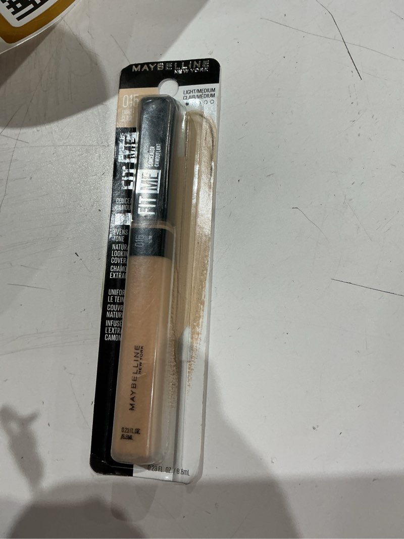 Condition photo showing Good Condition for maybelline fit me liquid concealer makeup, natural coverage, oil-free, light, 0.23 fl oz