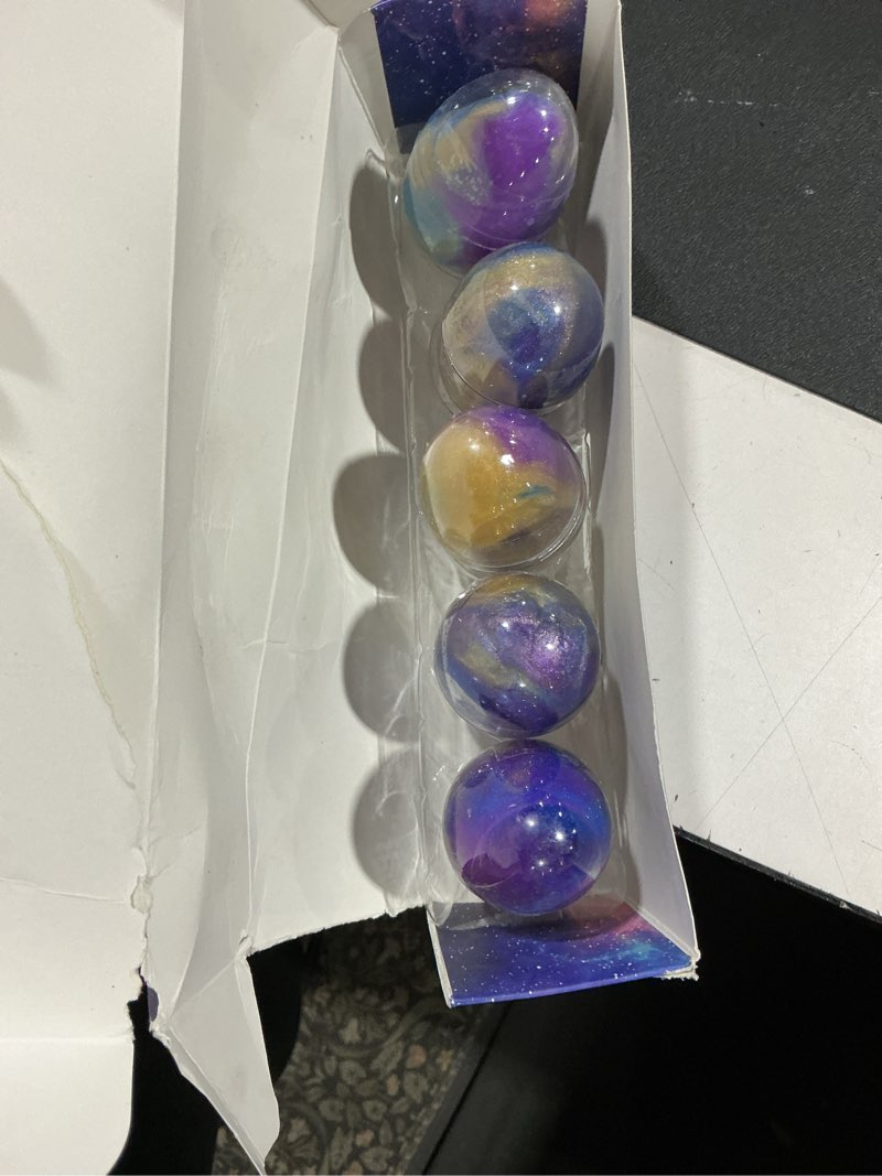 Condition photo showing Good Condition for greingways 5 pack prefilled easter eggs galaxy slime toys, teens easters basket stuffers egg fillers, easter games gift party favors filled egg for kids boys girls toddlers (blue+purple+gold)
