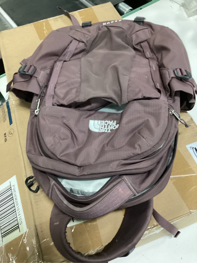 Condition photo showing As Is for The North Face Women's Recon Everyday Laptop Backpack | Commuter Travel Bag with 16" Laptop Sleeve, Water-Repellent Finish, Women-Specific Fit, Tawny Quartz, One Size 30L Tawny Quartz