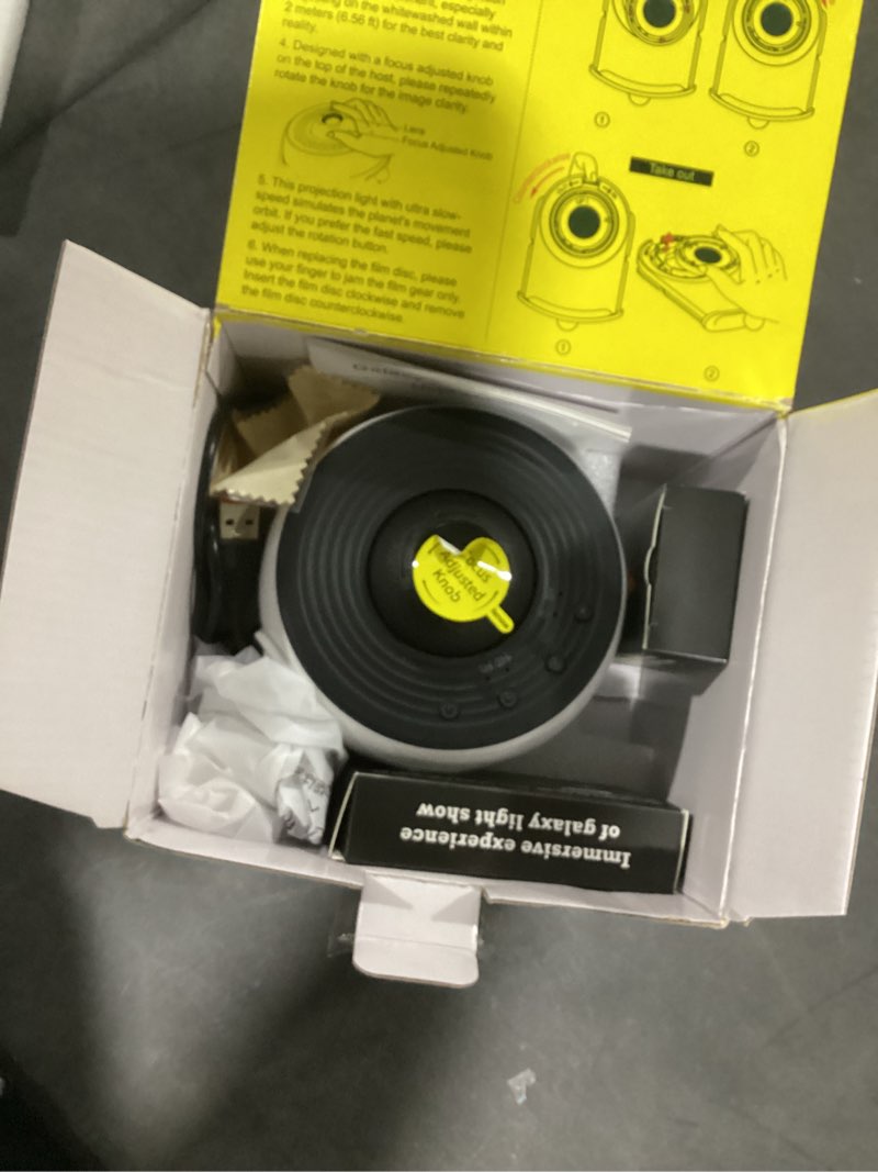 Condition photo showing Good Condition for planetarium projector pro for bedroom, 13 in 1 star projector galaxy light, ceiling night light milky way mood lighting with timer, led space galaxy lamp bedroom room decor for adults kids - white