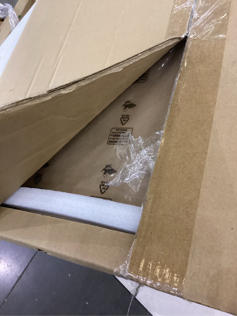 Condition photo showing As Is for HLiWEGNS Dark Brown 22x30 Frame -Single Frame - Rustic Woodgrain 22 x 30 Poster Frame with Plexiglass for Wall Gallery Display, 22x30 Picture Frame for Puzzles, Artwork, Photos and Posters Brown 22x30 in