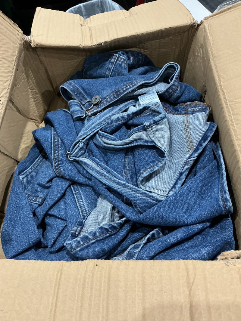 Condition photo showing As Is for levi strauss signature gold mens overalls (available in big & tall) 40w x 30l medium indigo