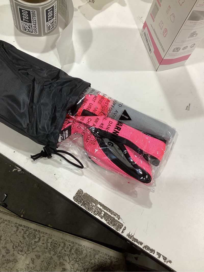 Condition photo showing New/Like New for Upgraded Durable Pedal Resistance Band with Handle, Thickened Latex Tubes and Soft Foam Fabric Foot Pedal, Sit Up Exercise Equipment for Abdomen, Waist, Arm, Core/ABS, Leg, Physical Therapy 1-Pink 55 LBS