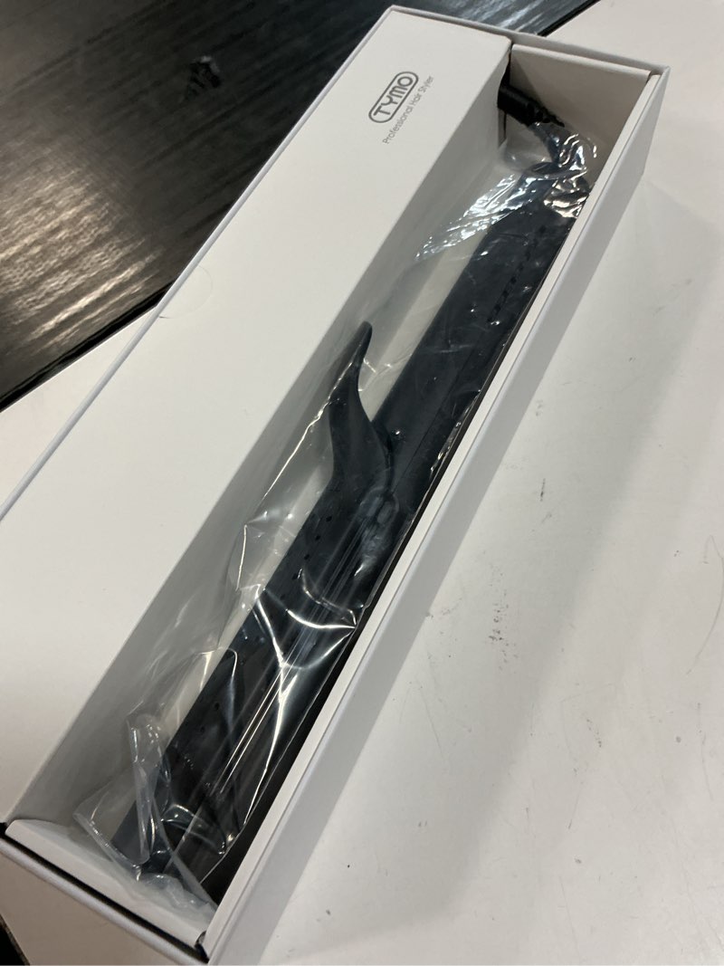 Condition photo showing Good Condition for tymo airflow curling iron for lasting curls - flat iron hair straightener and curler 2 in 1, anti-scald ionic curling wand 1.25 inch, 360° cool air, 5 temps & dual voltage for long short hair, black