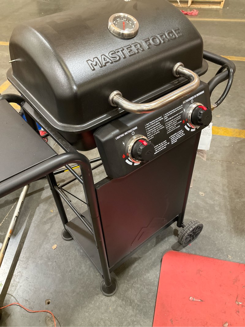 Condition photo showing As Is for master forge 2-burner propane grill