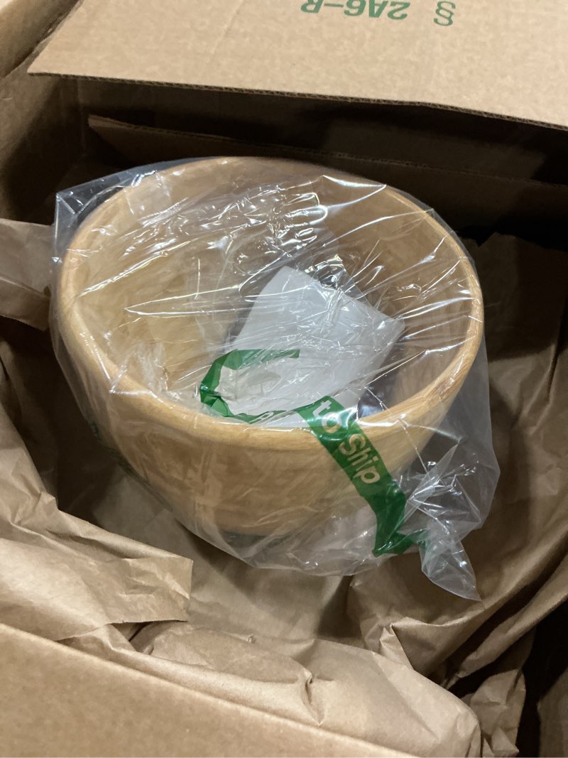 Condition photo showing Good Condition for 5 qt solid wood mixing bowl compatible with kitchenaid tilt-head stand mixer, handcrafted natural wooden bowl for 4.5-5 qt k45ss ksm75 ksm150, ideal for bread dough & salads (pale yellow)