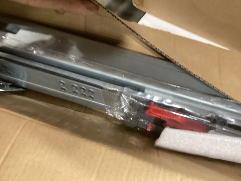 Condition photo showing New/Like New for 24 Inch Soft Close Undermount Drawer Slides, Concealed Drawer Rails with Rear Brackets for Kitchen Cabinets, TV Stand, Closet Drawers (1 Pair) (24 Inch)