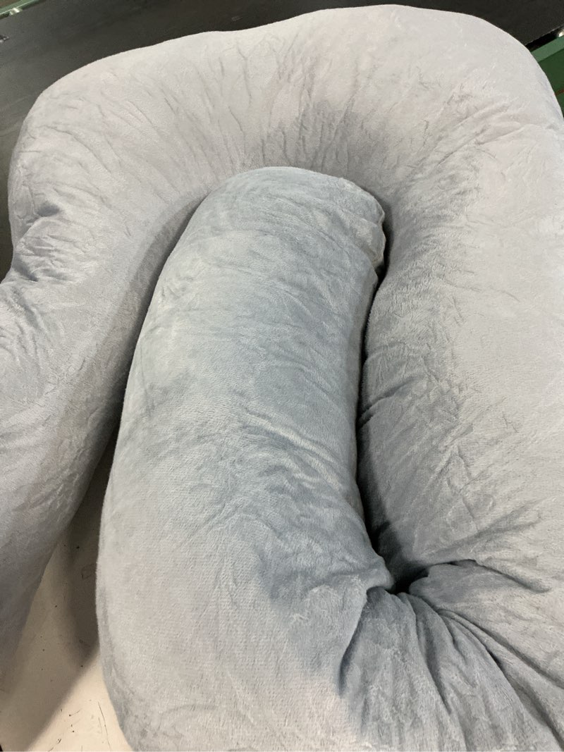 Condition photo showing As Is for momcozy pregnancy pillows for sleeping, u shaped full body maternity pillow with removable cover - support for back, legs, belly, hips for pregnant women, 57 inch pregnancy pillow for women, grey