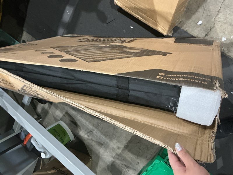 Condition photo showing As Is for gosports portable cornhole sets, 8 styles – choose 4 x 2 ft or 3 x 2 ft - boards include 8 bean bags, travel case, and game rules 3 x 2 ft american flag
