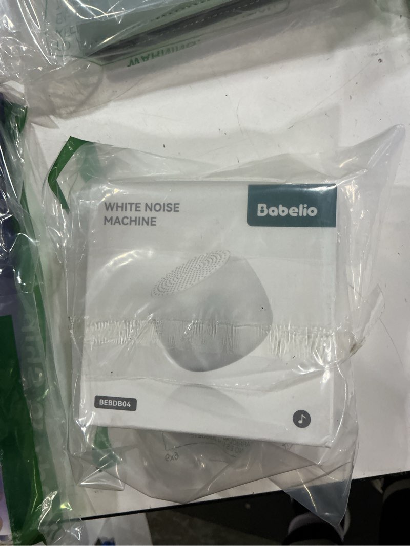 Condition photo showing Good Condition for Babelio White Noise Sound Machine for Adults Kids Baby, Mini, 15 Non-looping Sounds, Timer, Memory Function, Easy to Pocket and Travel White White Pocket Mini