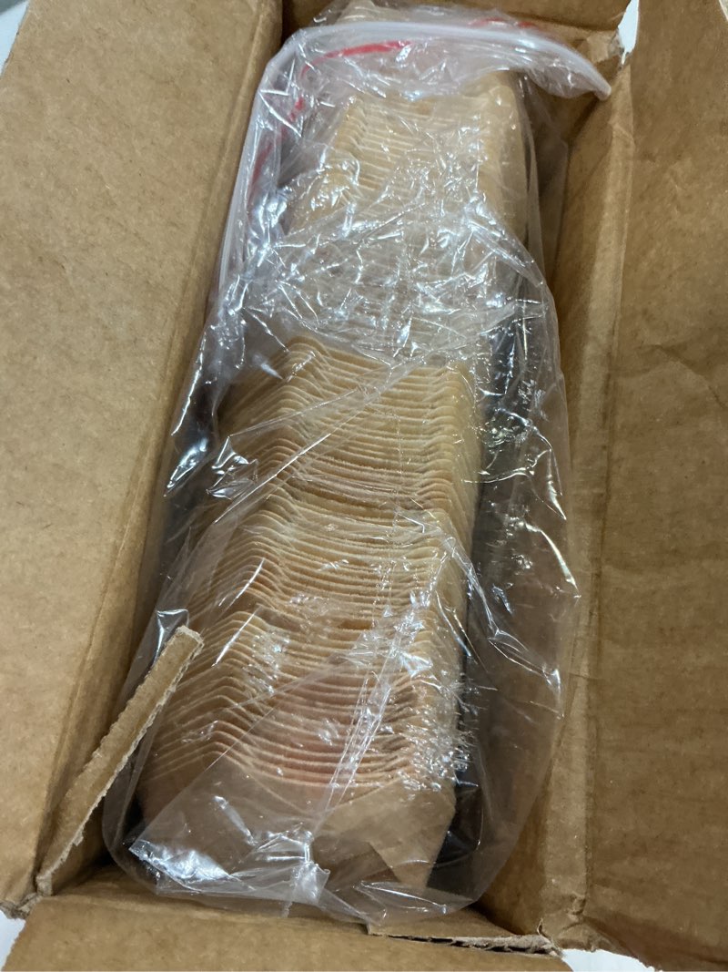 Condition photo showing Good Condition for 100-pack upgraded thick wooden disposable plates 6in thickened boat plates food trays with 0.7lb/305g load capacity sturdy food boats for party (actual size used: 3.39"l x 1.97"w x 0.63"h) 6 inch 100-pack