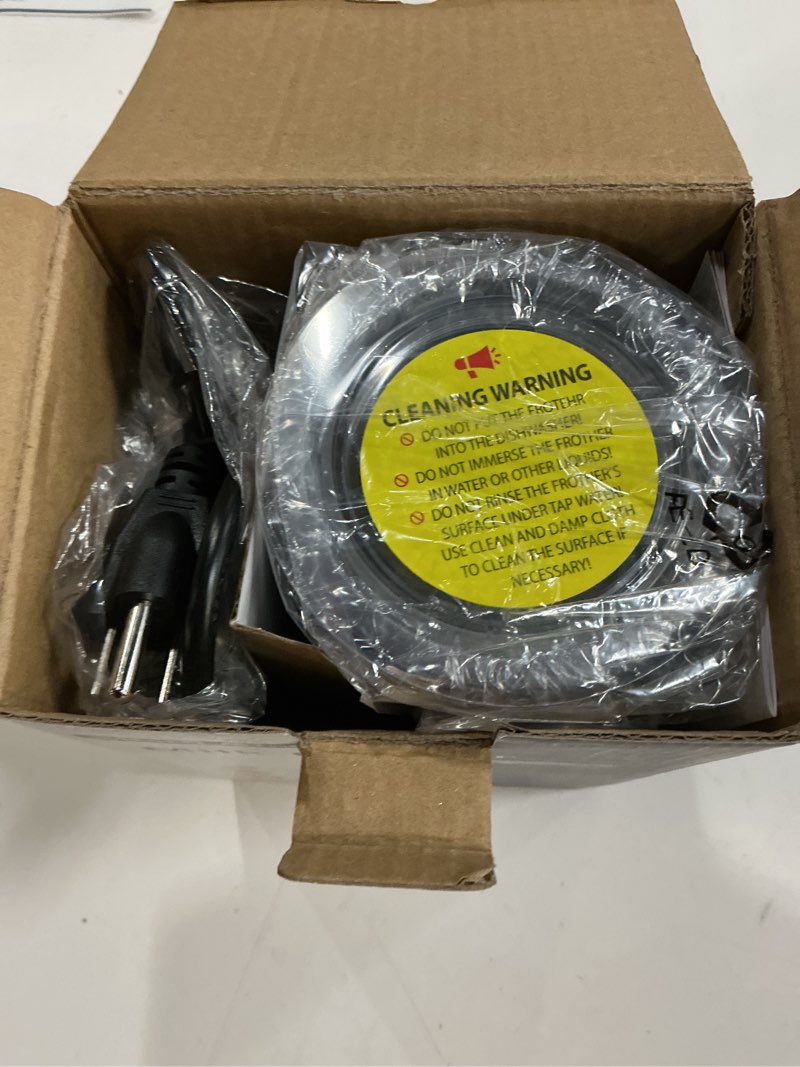 Condition photo showing New/Like New for SIMPLETASTE Milk Frother, 4-in-1 Electric Milk Frother and Steamer, Automatic Warm and Cold Foam Maker and Milk Warmer for Latte, Cappuccinos, Macchiato, Dark Blue