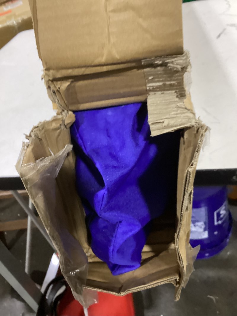 Condition photo showing As Is for upwell beach tent easy set up canopy sun shelter cool cabana shade with upf 50+uv protection portable beach umbrella outdoor sunwall with sand pockets for fishing backyard camping (blue)