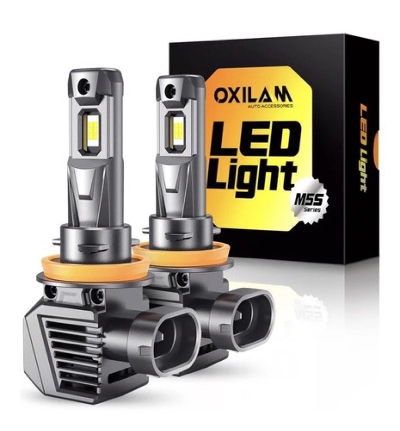 OXILAM 9012 Bulb, 30000 Lumens 800% Brighter, 6500K White Hir2 Fog Halogen Replacement, 60000 Hours 