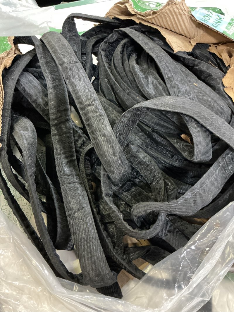 Condition photo showing As Is for garden hose 100ft, non-expanding water hose ultra lightweight, kink-free, burst-resistant, lead-free, durable & flexible high-pressure hose for yard, lawn, outdoor, car washing black 100ft