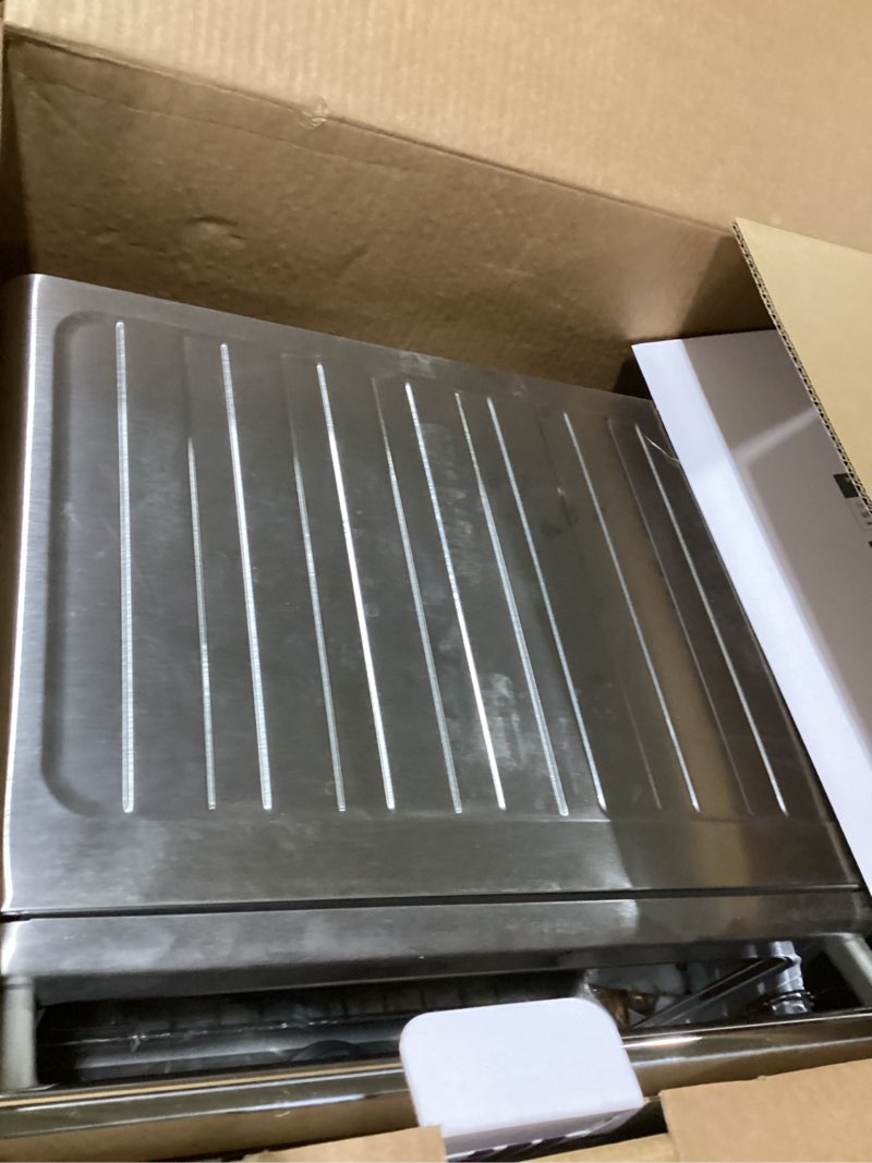 Condition photo showing As Is for breville bov860bss smart oven air fryer and convection oven, 0.8 cubic feet capacity, brushed stainless steel