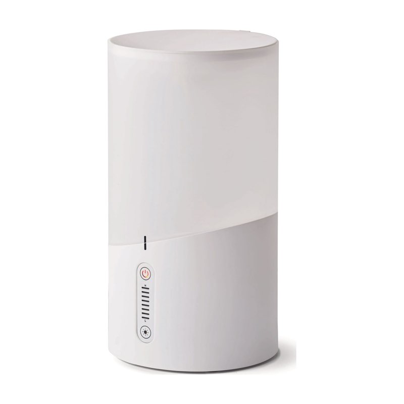 mainstays round ultrasonic cool mist humidifier with aroma hu00-19054, white