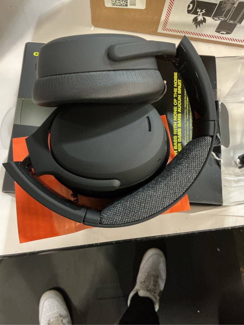 Condition photo showing Good Condition for Skullcandy Crusher ANC 2 Wireless Over-Ear Bluetooth Headphones with Extra USB-C Charging Cable, Multi-Sensory Bass, Active Noise Cancelling, 60 Hours Battery, Microphone iPhone Android - True Black True Black Bundle