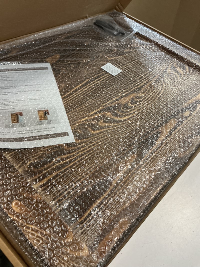 Condition photo showing Good Condition for electric & gas stove top cover noodle board – large pine stovetop cover & decorative tray with handles – multi-functional kitchen cutting board & modern home accessories 30.3"x21.7" (1 pc) brown
