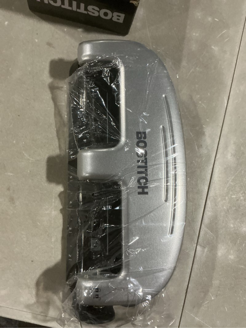 Condition photo showing Good Condition for bostitch office ez squeeze 3-hole punch, 20 sheet capacity, reduced effort, no jam technology, silver