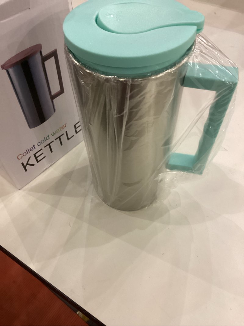 Condition photo showing Good Condition for Cabilock Cold Brew Coffee Maker Cold Brew Coffee Maker Water Pitcher Beverage Pitcher Stainless Steel Kettle Water With Scale for Drinks Tea Infuser Nordic green