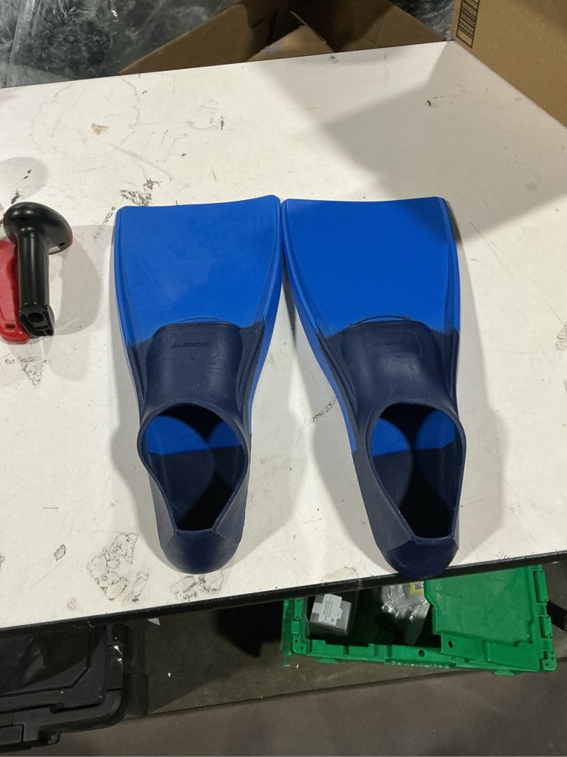 Condition photo showing Good Condition for adult-kid swim fins for pool lap swimming - long floating fins for swimming & sn