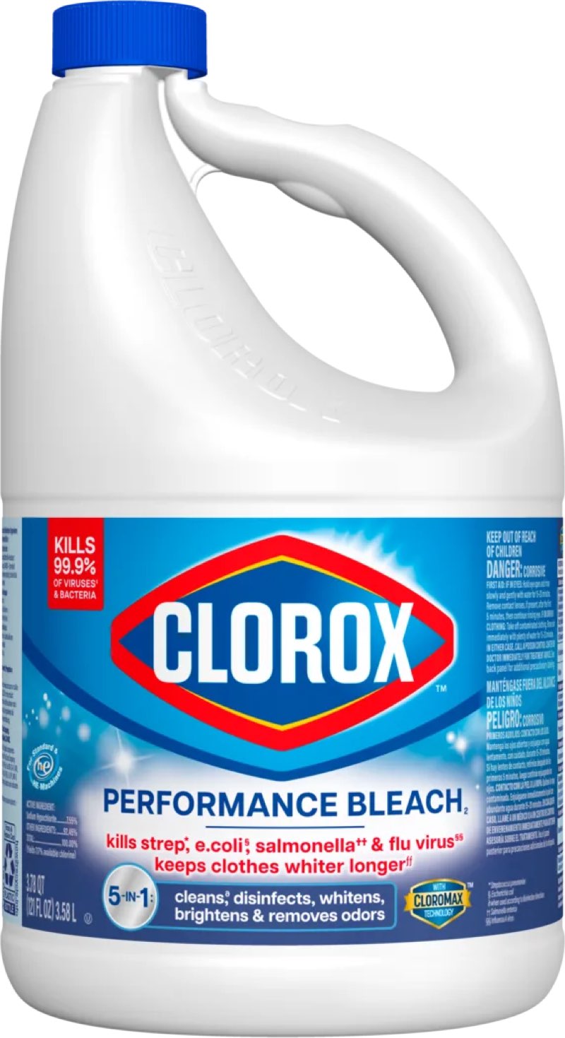Clorox Performance Bleach, 121 Oz