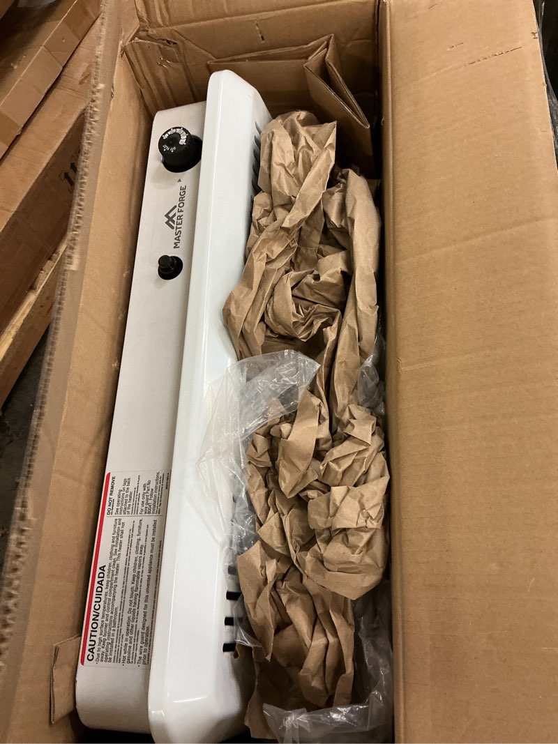 Condition photo showing As Is for Master Forge 30000 -BTU Wall -Mount Indoor/Outdoor heater 