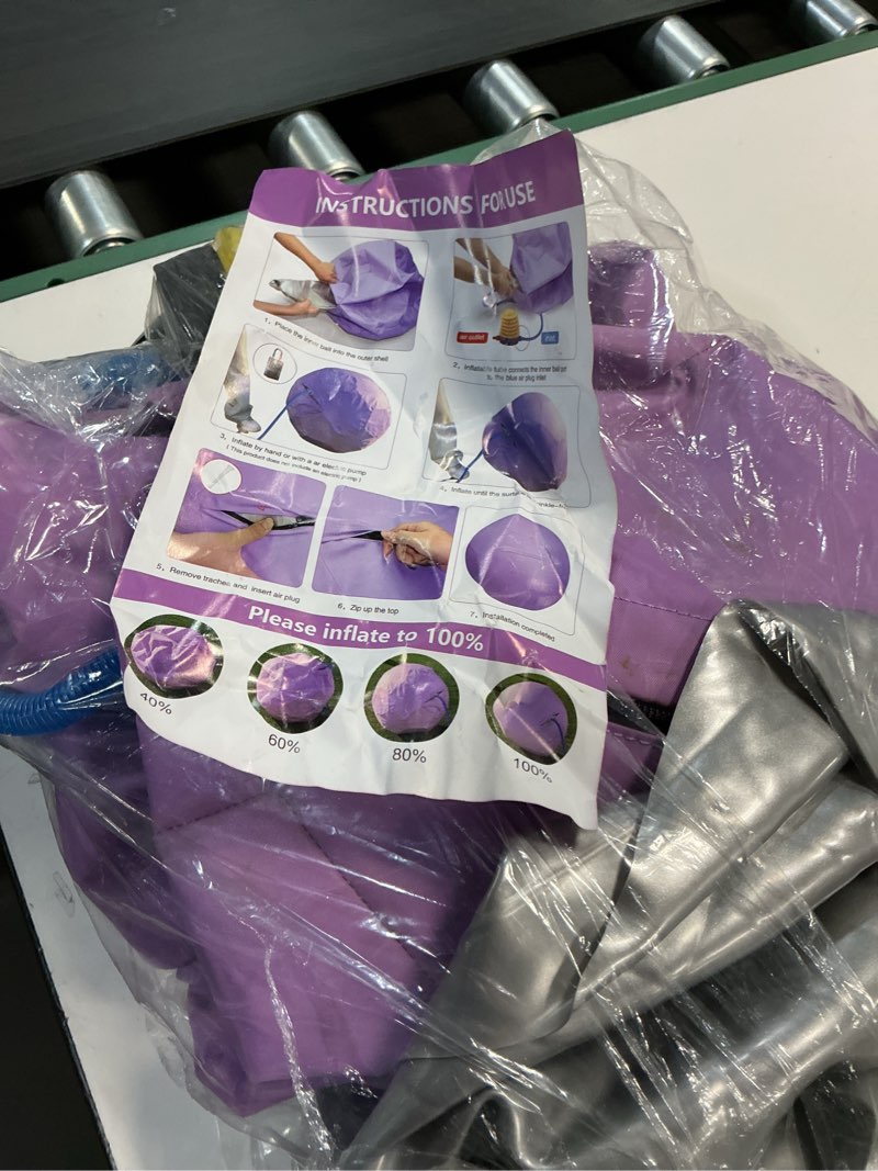 Condition photo showing As Is for weaver leather stacy westfall activity ball cover small purple