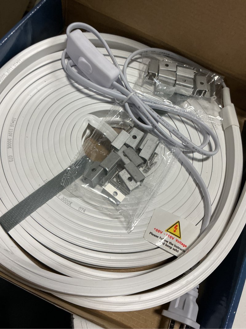 Condition photo showing Good Condition for led strip lights warm white 3000k,32.8ft 110-120v neon rope lights,flexible silicone outdoor waterproof neon strip lights for bedroom,mirror,kitchen cabinet, living room,halloween decor warm white 32.8ft