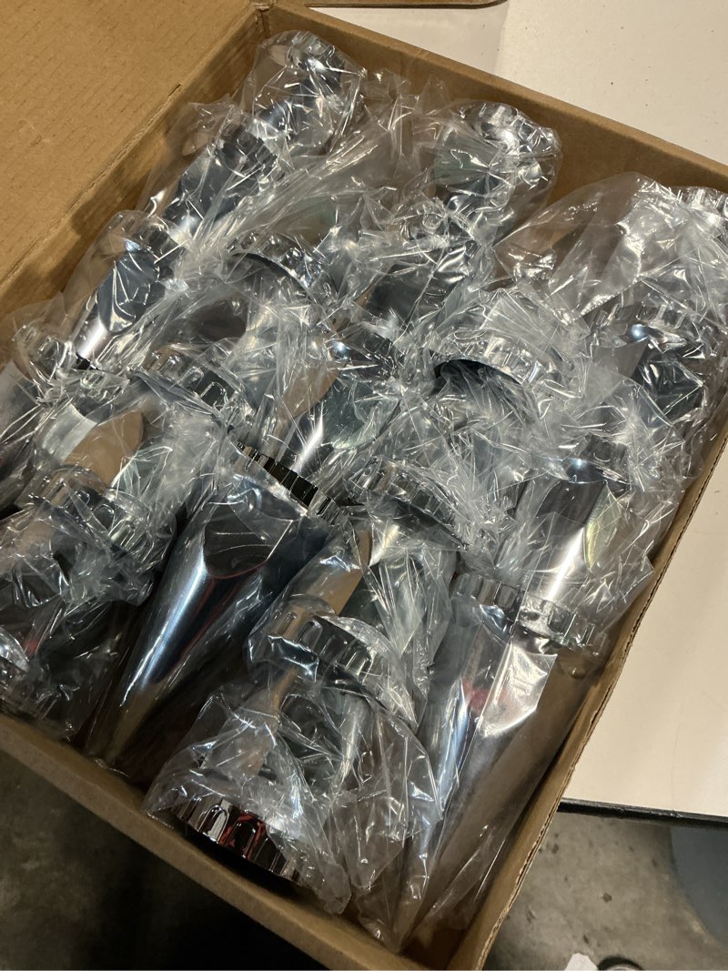 Condition photo showing New/Like New for ibroprat 20pcs 33mm x 4 3/4" thread on spike lug nuts covers,abs chrome plastic anti-rust screw on flanged lug nut cover spikes for semi trucks
