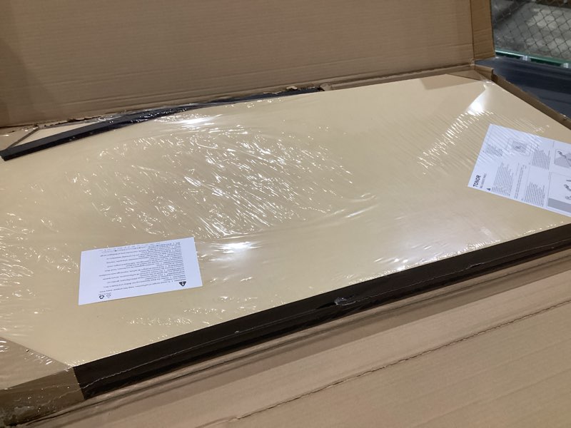 Condition photo showing As Is for TONOR Dual-Layer Thickened Acoustic Wall Panels Self Adhesive, 4 pack 47.2\"x23.6\"x0.72\" High Density Large Sound Proof Panels for Walls, Peel and Stick Wall Panels for Interior Wall Décor, Black 4PCS 47.2'' * 23.6'' * 0.72'' Black, SLIGHTLY DAMAGED 