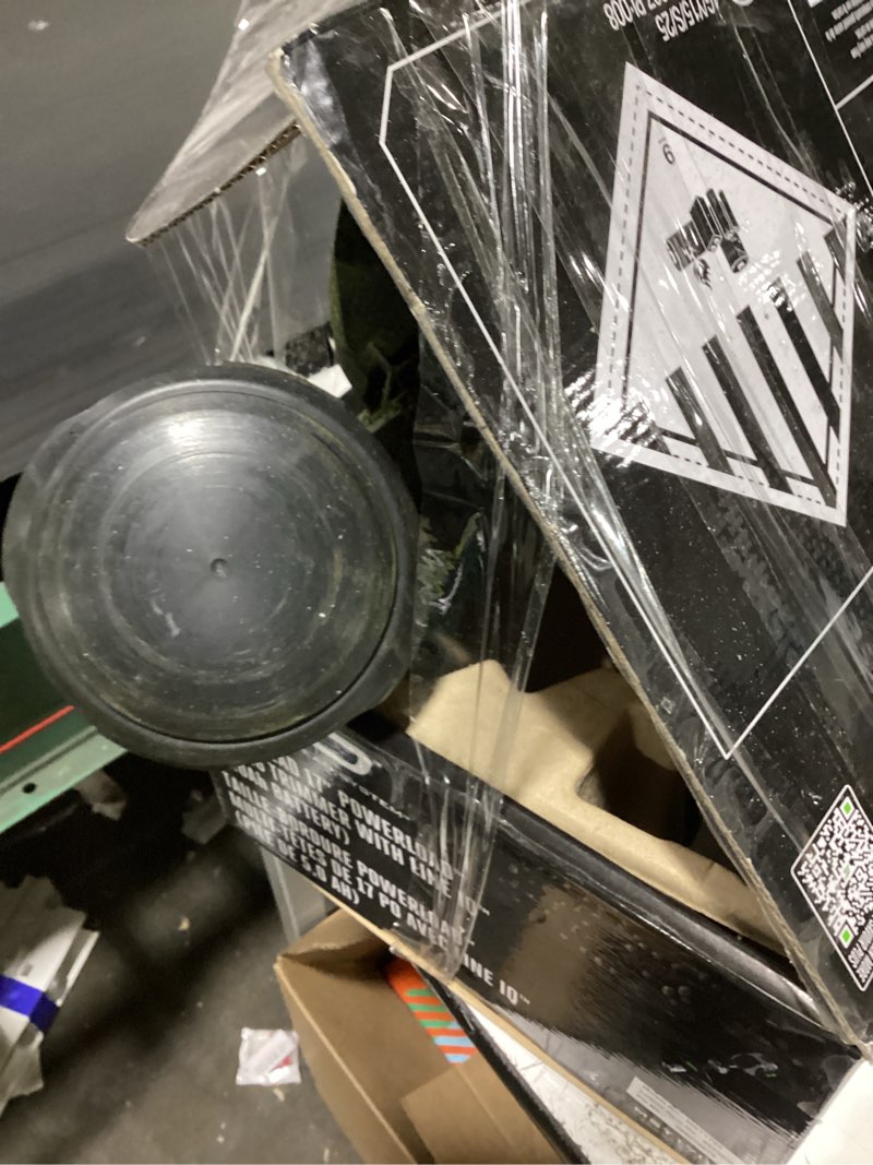 Condition photo showing As Is for ego power+ multi-head system with line iq, powerload 56-volt 17-in straight shaft attachment capable battery string trimmer