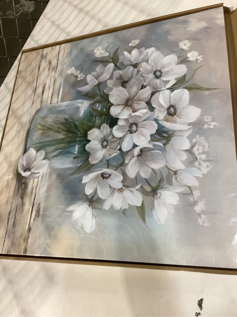 Condition photo showing New/Like New for yueyarit canvas wall art deco, floral picture printed artworks. 20l" x 20w" flowers5