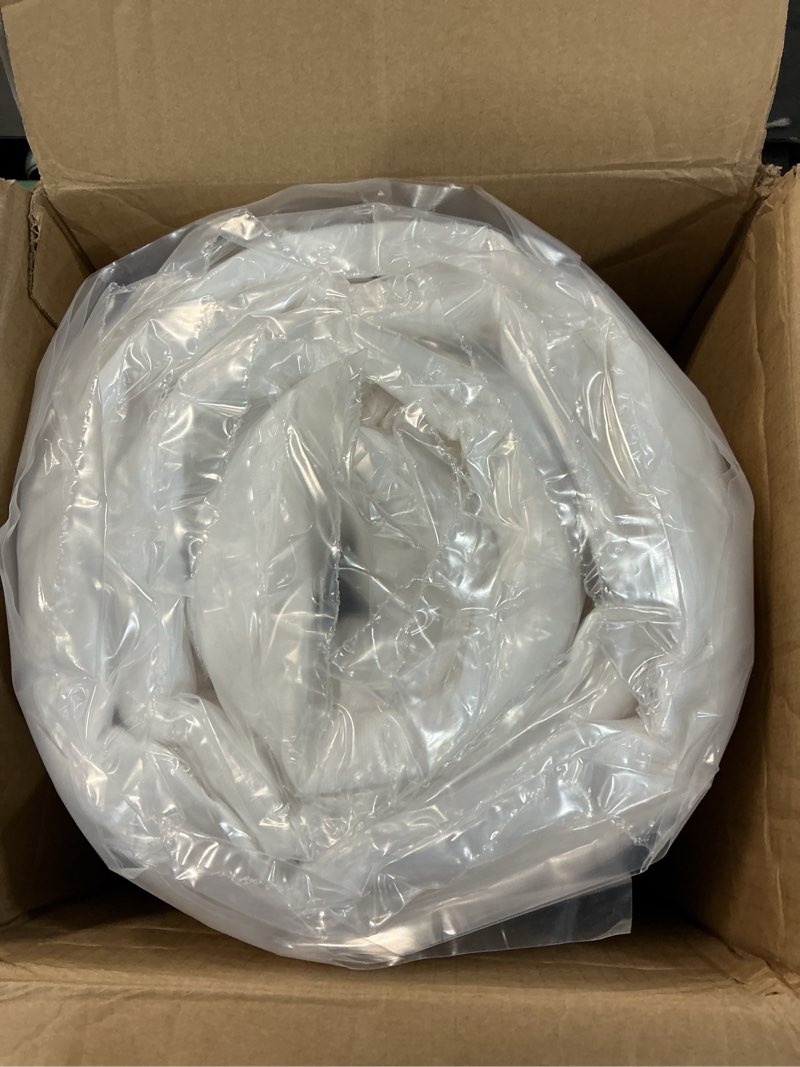 Condition photo showing New/Like New for fdw | 6 inch twin mattress | medium firm | gel memory foam mattress | white | bed in a box, certipur-us certified | pressure relief, cooling ventilated foam | washable removable cover white twin 6 in