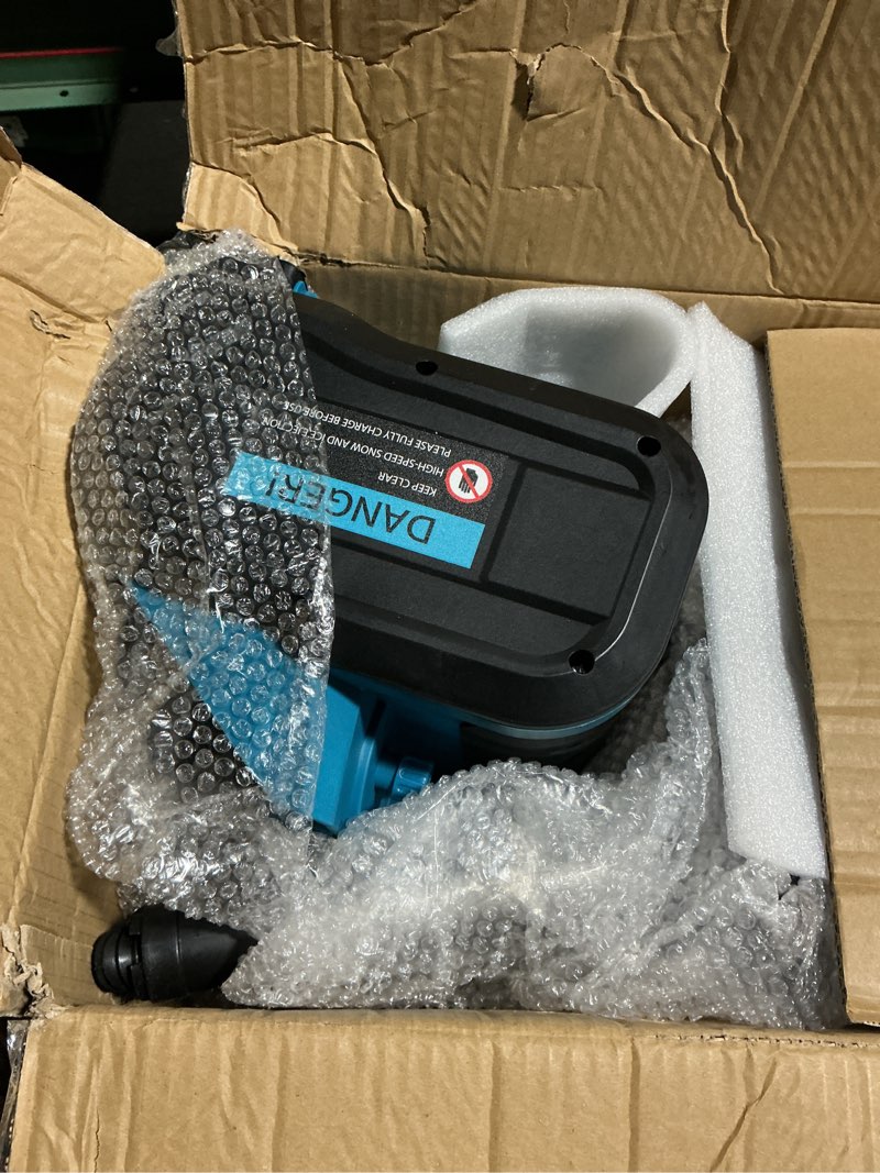 Condition photo showing As Is for Electric Cordless Snow Shovel, Snow Blower Cordless, 13"x6" Clearing Path, Directional Plate & Auxiliary Handle, Snowblower Electric Snow Blower Battery Powered (2*4.0Ah Batteries & Charger Included)