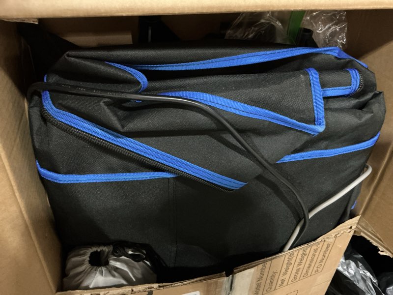 Condition photo showing Good Condition for SereneLife Portable Sauna Box for Home, Infrared Sauna Tent with Heated Foot Pad and Folding Chair, Remote Control In-Home Spa, 35" x 71" - inch (Black) 71"x35"