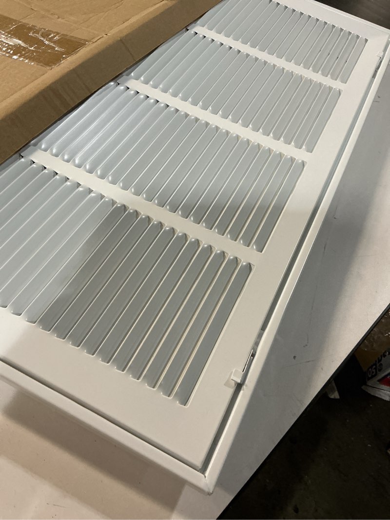 Condition photo showing Good Condition for Return Air Grille Vent Cover Grill for Wall and Ceiling,Air Return Vent Cover Fits Duct Opening 24"W x 18"H, HVAC A/C Cold Air Intake Grille 24''W×18''H
