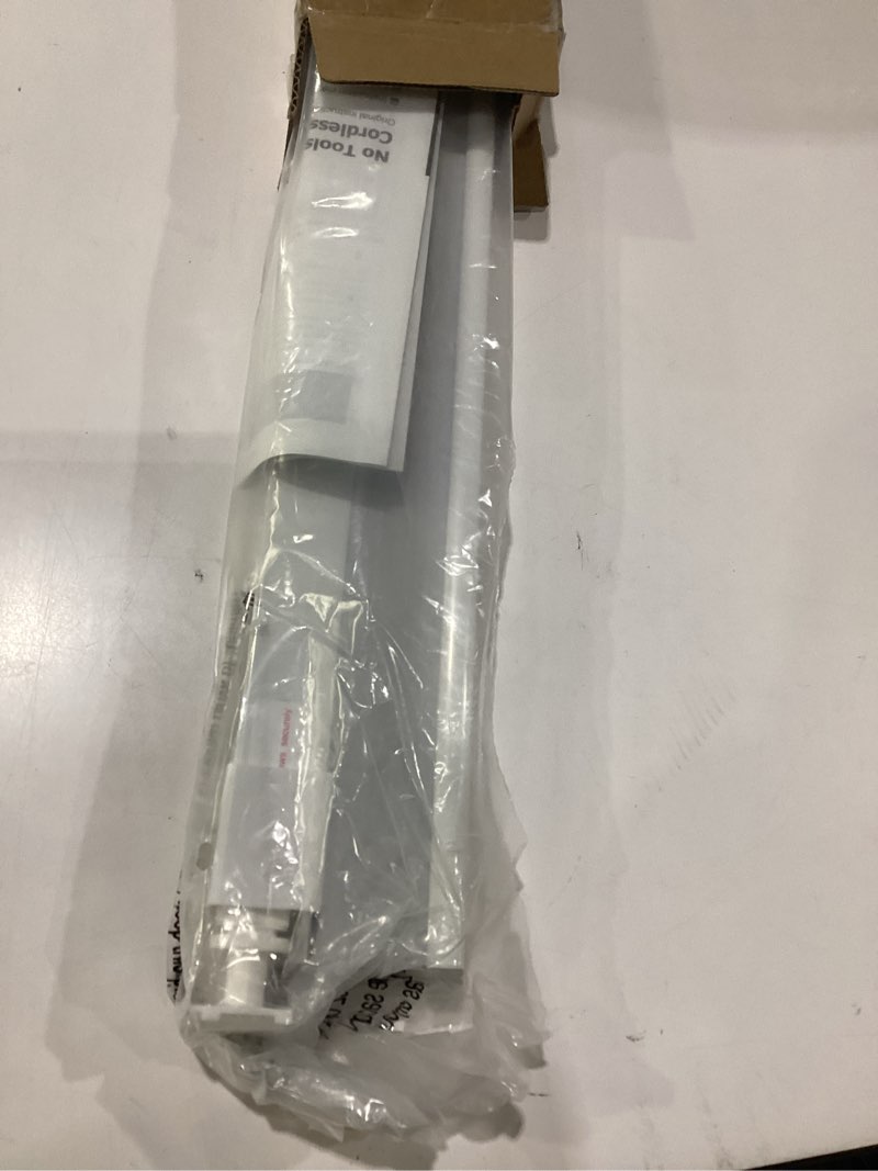 Condition photo showing Good Condition for lazblinds cordless cellular shades, no tools no drill blackout honeycomb shades pleated blinds for windows, 21.5'' w x 48'' h, silver white blackout-silver white 21 1/2'' w x 48'' h