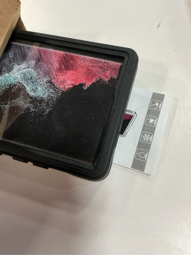 Condition photo showing Good Condition for 2025 New for Samsung Galaxy S24 Ultra Case Waterproof, [Built-in Camera & Screen Protector][Military Grade Shockproof][IP68 Underwater][Dustproof][Dropproof] Full Body Phone Case for S24 Ultra 6.8" Black/Clear Samsung Galaxy S24 Ultra