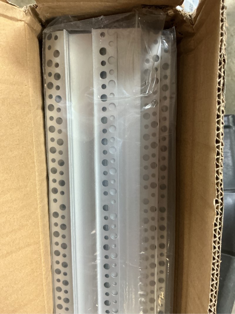 Condition photo showing Good Condition for hunhun 10-pack 6.6ft/2meter plaster-in, trimless recessed led aluminum channel with flange, led channel with clip-in diffuser and,for wider such as philips hue (10 pack *6.6ft) 10pack *6.6ft