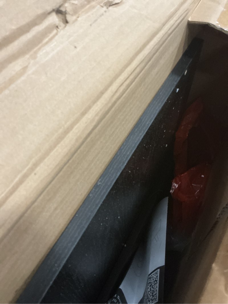 Condition photo showing As Is for olixis wood lift top coffee table with hidden compartment and large storage shelf, lift tabletop dining center table for home living room office, black ink 39.5 inches x 20.1 inches x 16.9 inches