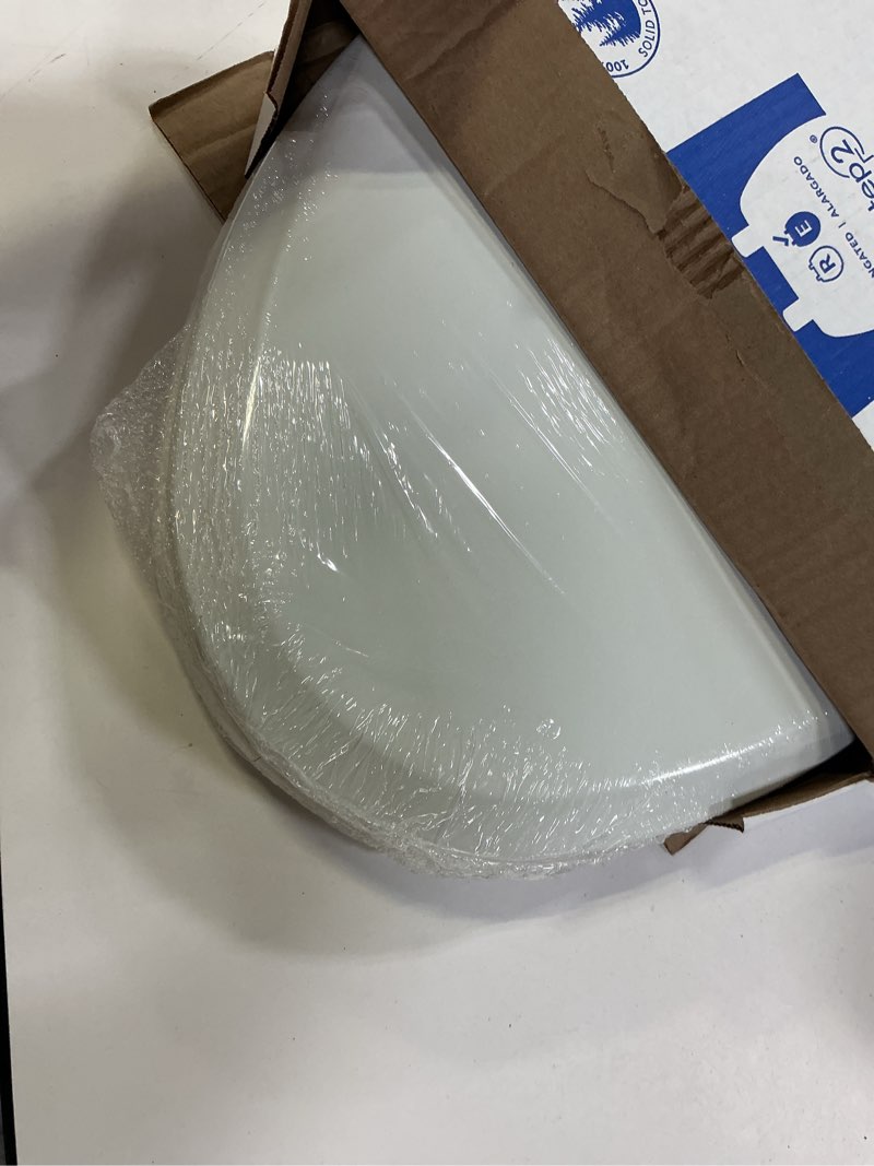 Condition photo showing Good Condition for CHURCH Toilet Seat, Easy Clean Hinges Release for Deep Cleans, Durable Enameled Wood Seat, Elongated, White