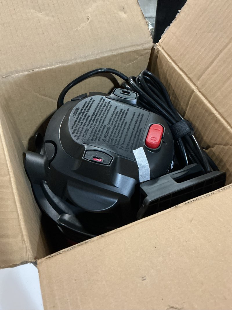 Condition photo showing As Is for Vacmaster 2.5-Gallon* 2 Peak HP Wall Mountable Wet/Dry Vacuum – VOM205P 1101