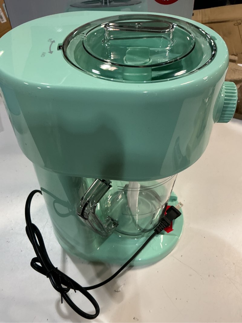 Condition photo showing Good Condition for dash deluxe shaved ice & slushy maker - easy-to-use slushy & snow cone maker - includes serving pitcher & recipe guide for homemade treats - aqua deluxe shaved ice maker aqua