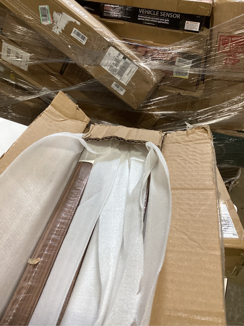 Condition photo showing New/Like New for kinlink 16x16 picture frame, brown square solid wood frames for pictures 12x12 with mat or 16x16 without mat, wall display photo frames brown wood 4 pack brown wood 16x16