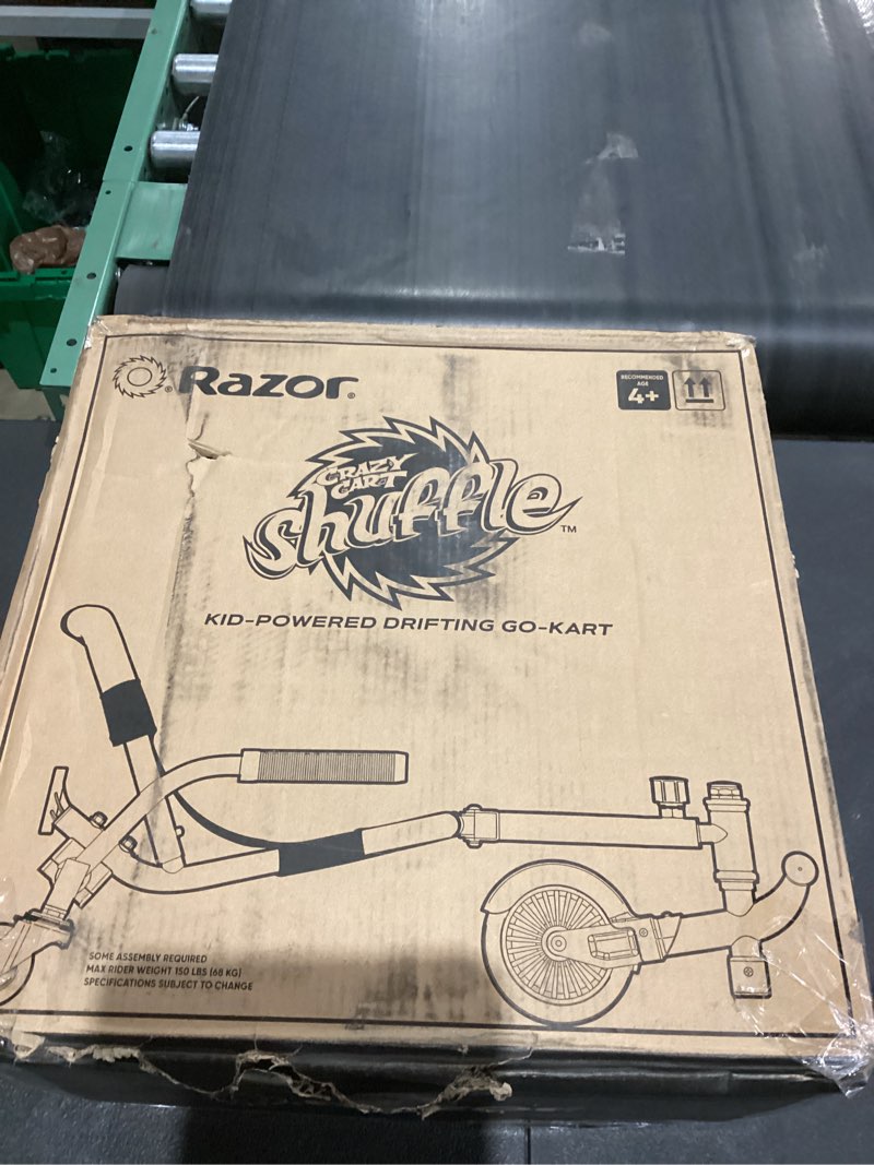 crazy cart shuffle by razor – kid-powered drifting go-kart for ages 4 crazy