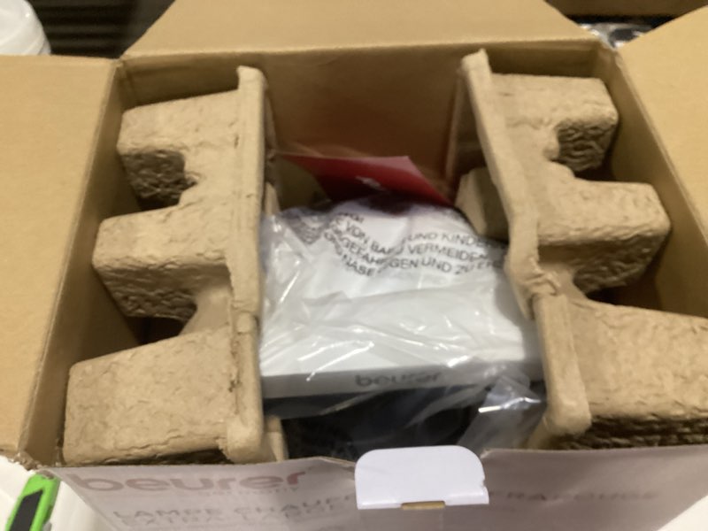 Condition photo showing Good Condition for Beurer IL60 Infrared Heat Lamp for Red Light Therapy for Face, Body, Sinus & Skin, Pain Relief & Muscle Recovery, Adjustable Treatment Time, Protective Eyewear Included IL60 - Infrared Light with Eyewear